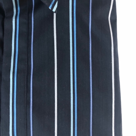 NWOT Report Collection Black Stripe Shirt L - Picture 6 of 6
